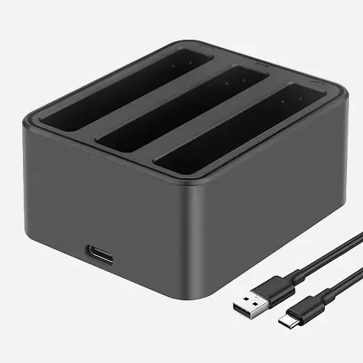 TEKTONIC Fast Charge Hub for Insta360 X4 Ã¢â‚¬â€œ Triple Charger TEKTONIC