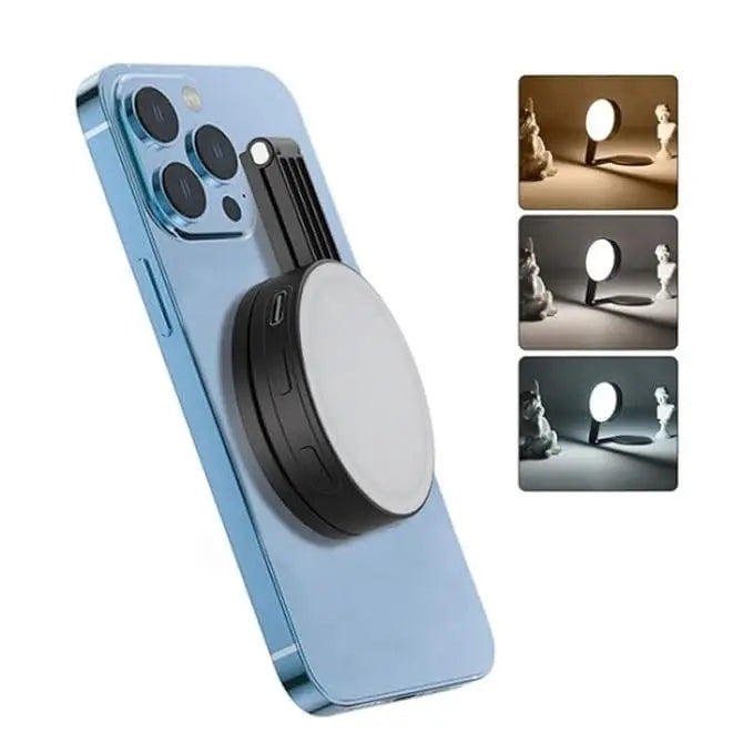 TEKTONIC M38 Magnetic Double-Sided LED Light â€“ iPhone Clip-On Fill Lamp TEKTONIC