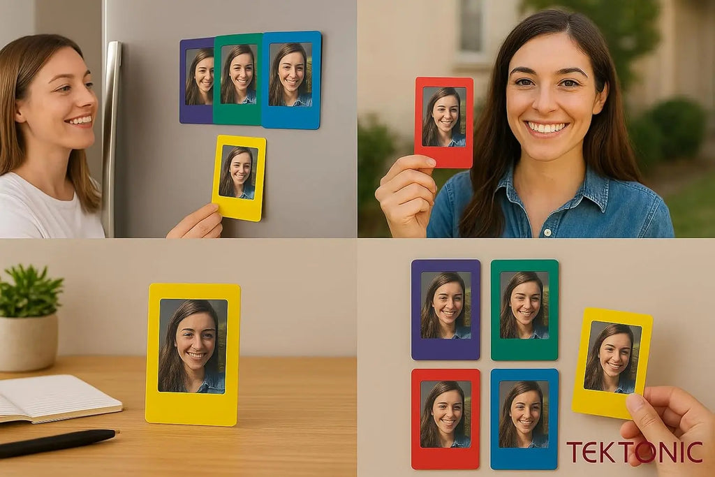 TEKTONIC Magnetic Photo Frame for Instax Mini Ã¢â‚¬â€œ Pack of [V] TEKTONIC