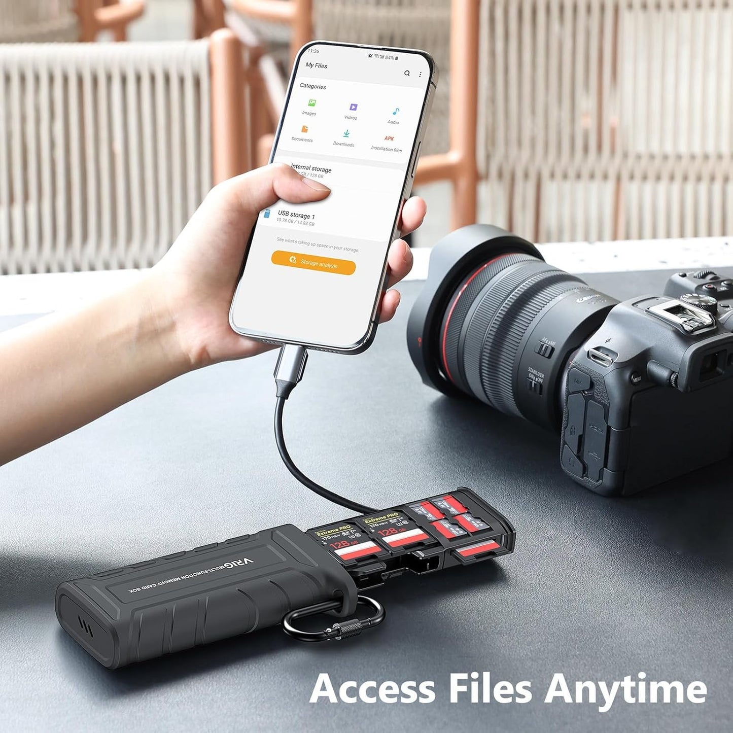 TEKTONIC TT-01 USB 3.1 Card Reader with Card Storage