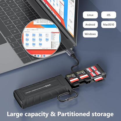 TEKTONIC TT-01 USB 3.1 Card Reader with Card Storage