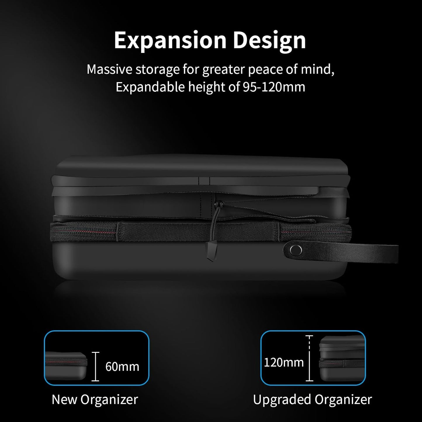 TELESIN Large Hard Carrying Case for GoPro & Action Cameras