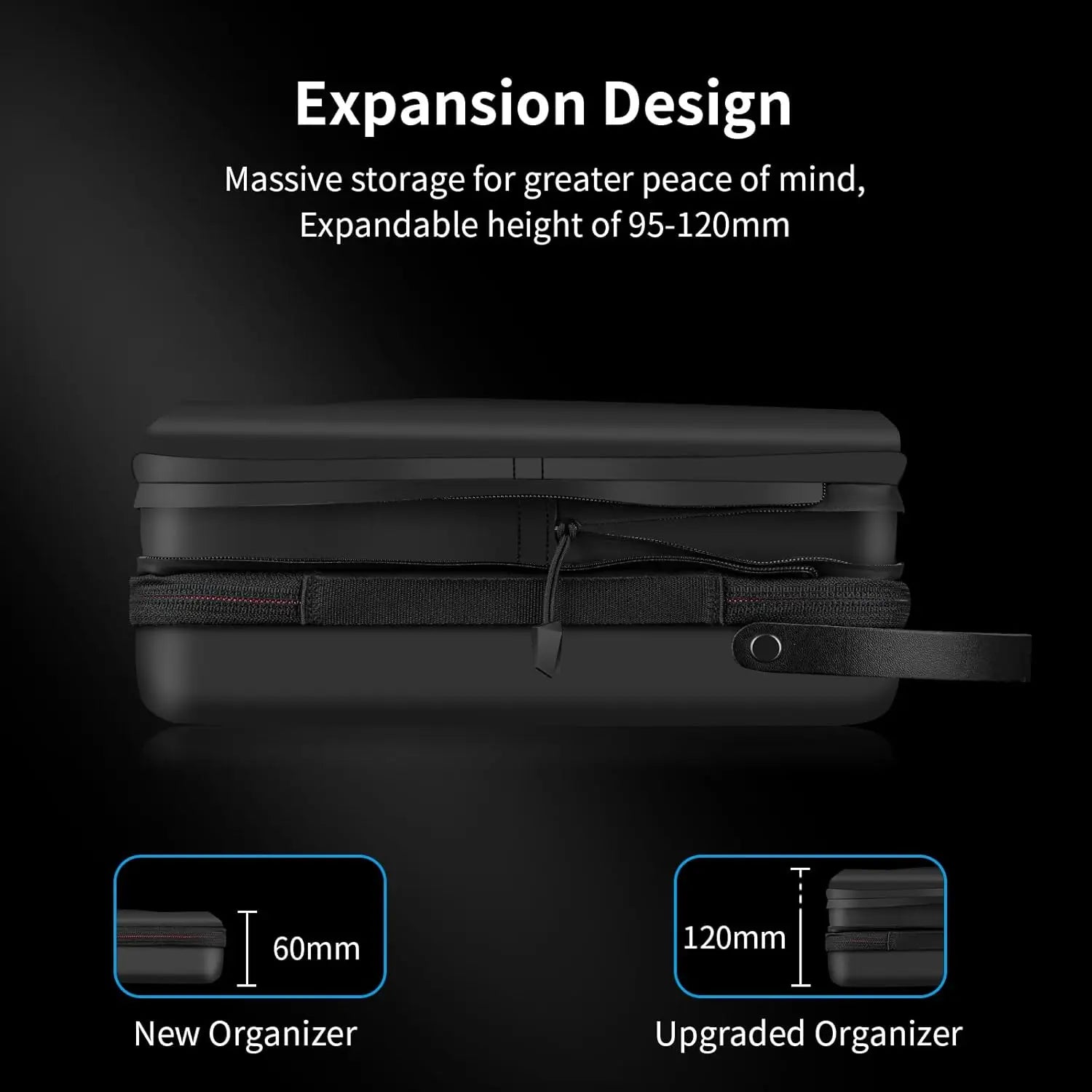 TELESIN Large Hard Carrying Case for GoPro & Action Cameras TELESIN