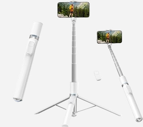 TELESIN 70 Gravity Auto-Open Phone Tripod Stand – Selfie Stick with Bluetooth Remote