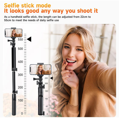 TELESIN Flexible Selfie Tripod Grip for Action Cameras