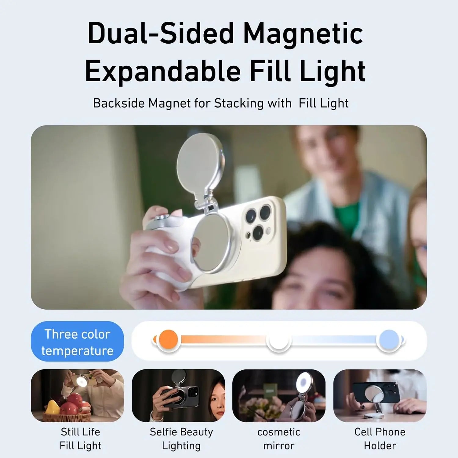 TELESIN Fun Shot P1-MP-10 Magnetic Phone Grip with Remote TELESIN