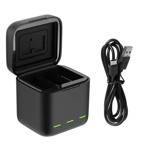 TEKTONIC 3-Slot Battery Charger & Case for GoPro Hero 9â€“12 TEKTONIC