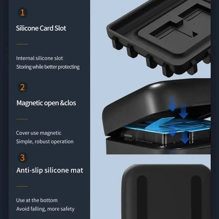 TEKTONIC 3-Slot Battery Charger & Case for GoPro Hero 9â€“12 TEKTONIC