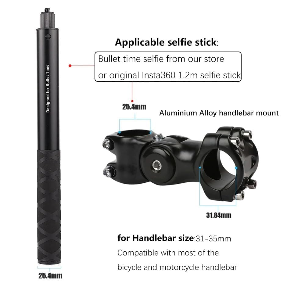 TEKTONIC Handlebar & Stick Mount for Action Cameras