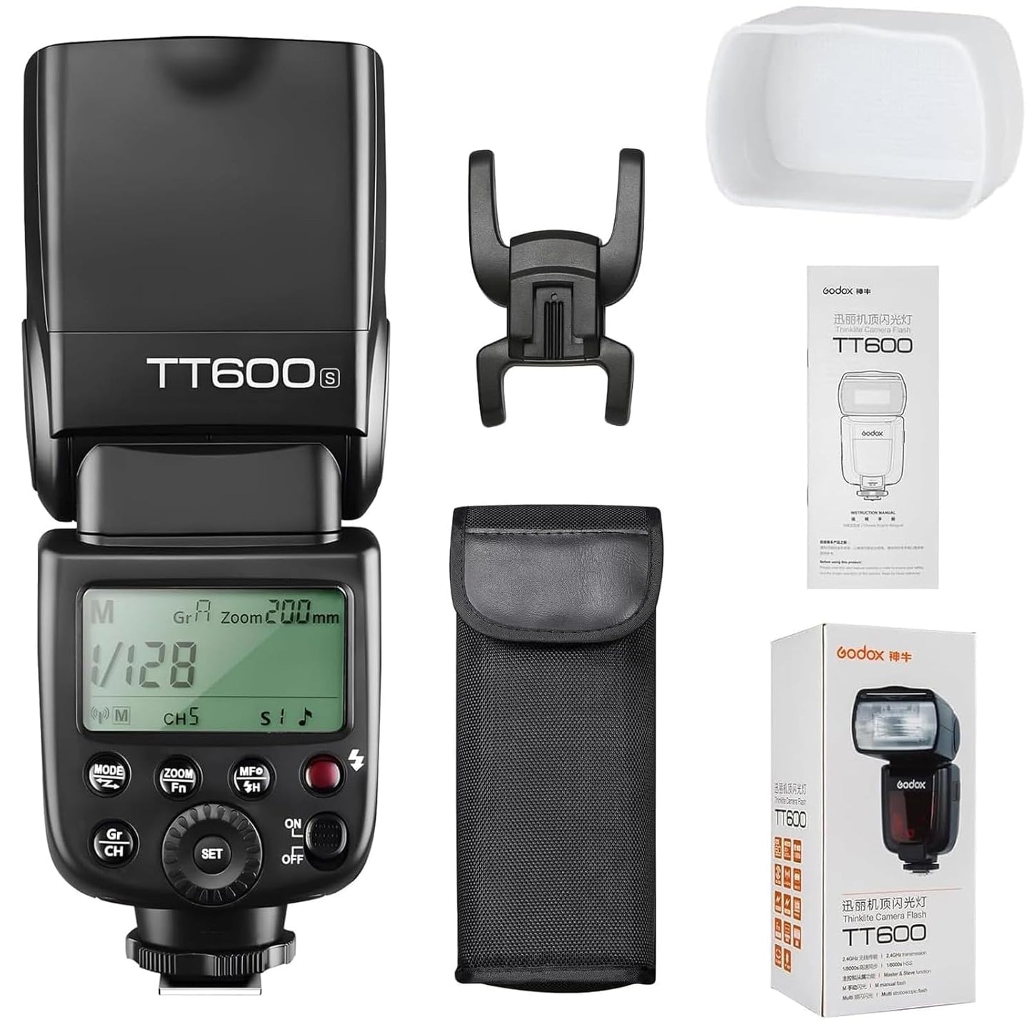 Godox TT600 Manual Speedlite Flash (Black)