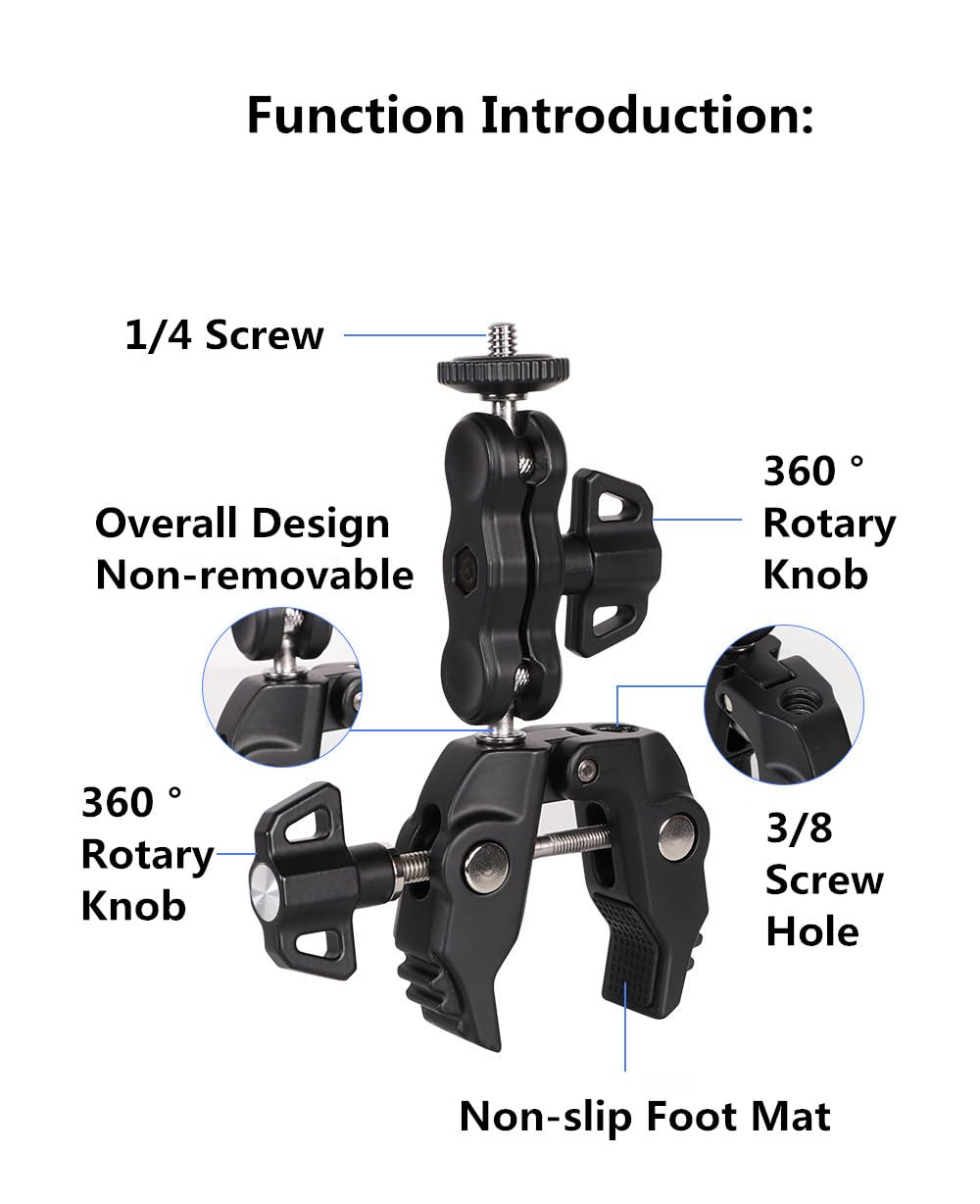 TEKTONIC R094 Super Clamp Motorcycle Camera Mount