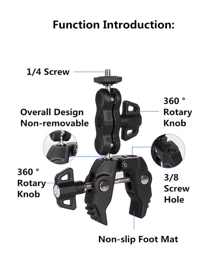 TEKTONIC R094 Super Clamp Motorcycle Camera Mount