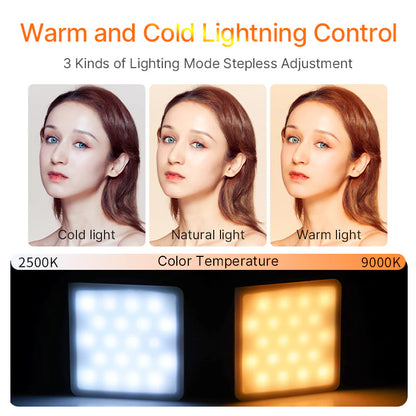 Ulanzi VL49 Pro RGB LED Video Light Portable Mini Camera Light