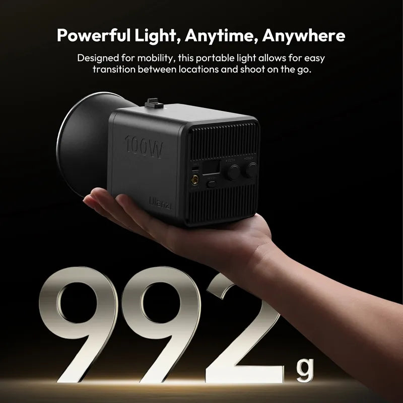 Ulanzi 100W Bi-Color Portable LED Video Light with Battery