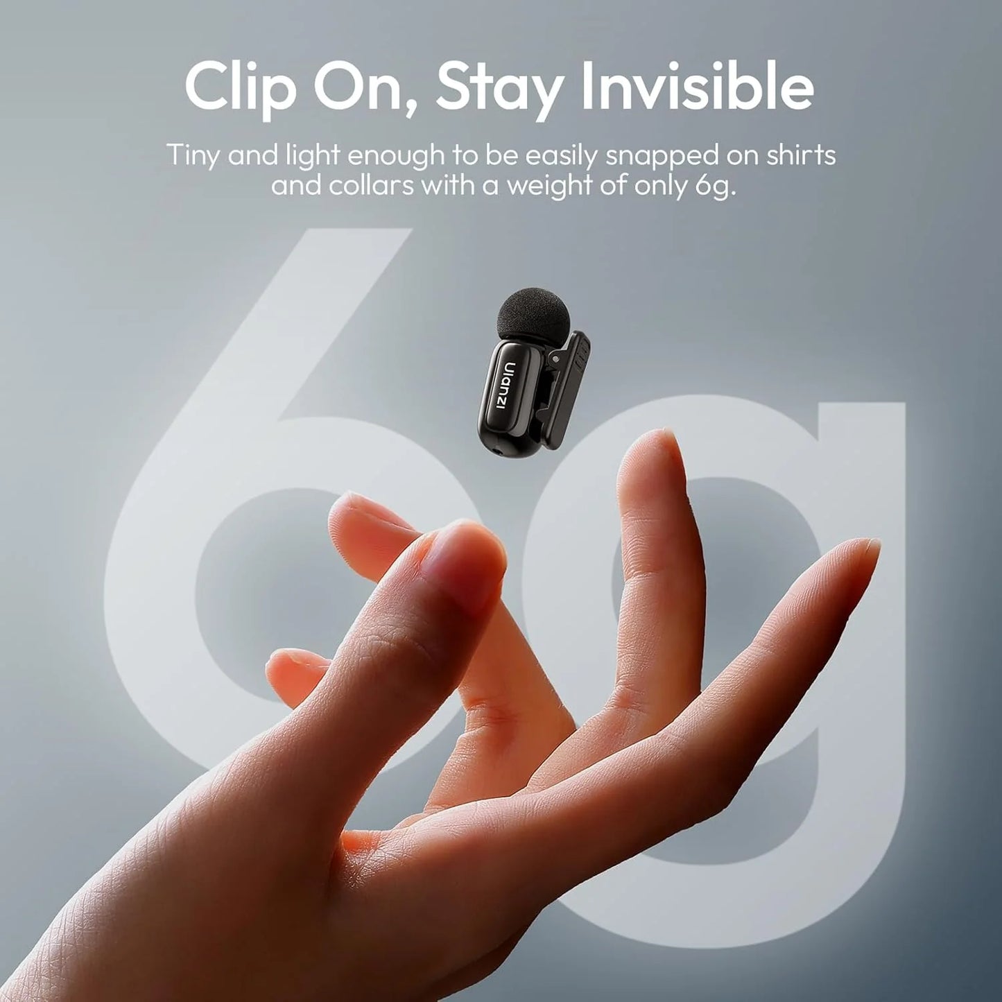 ULANZI A200 Wireless Lavalier Mic USB-C for iPhone