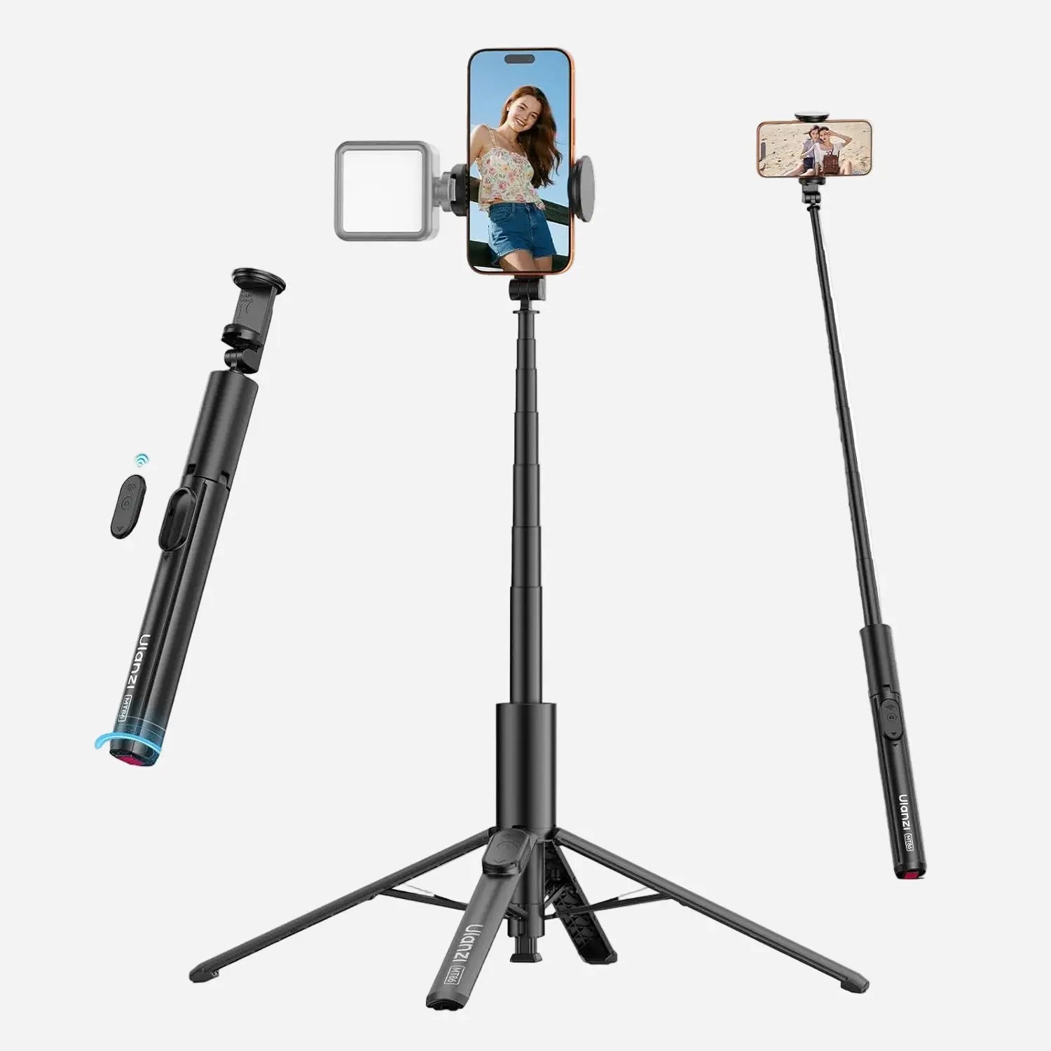 ULANZI MT86 60 Inch Auto Pop Up Phone Tripod with Bluetooth Remote Ulanzi