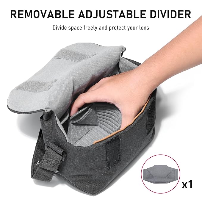 ULANZI Camera Bag Professional DSLR Crossbody Case (Black)