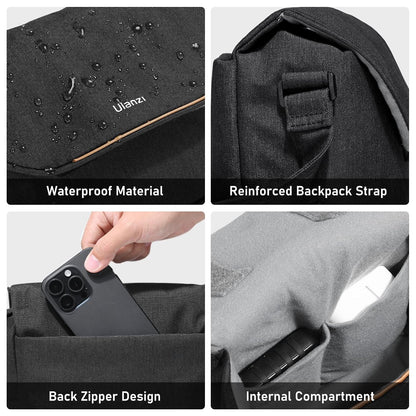 ULANZI Camera Bag Professional DSLR Crossbody Case (Black)
