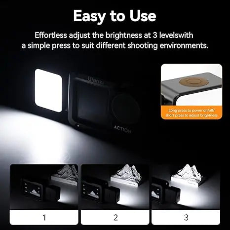 Ulanzi LM18 Mini Magnetic Vlogging Light + PK-06 Pocket 3/4 Expansion Adapter Kit Ulanzi