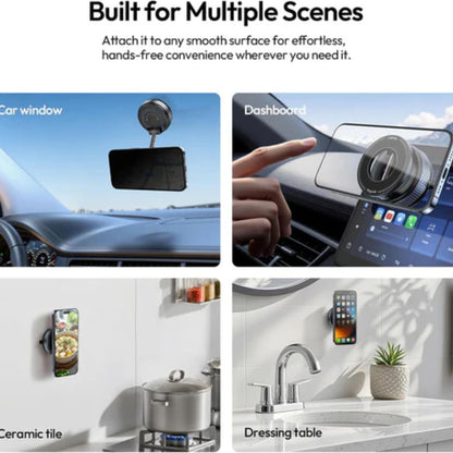 ULANZI SK-25 MagSafe Car Phone Holder Magnetic Suction Mount (Black)