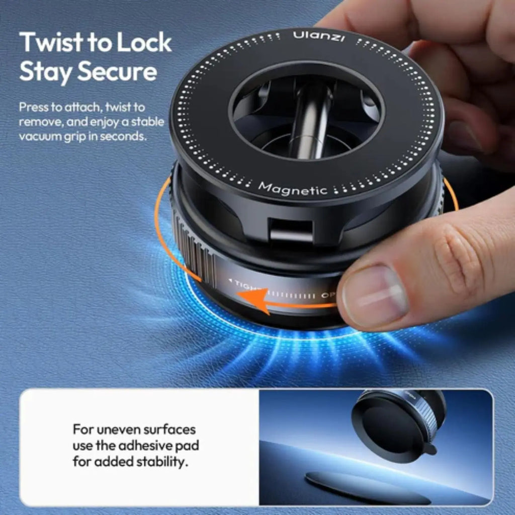 ULANZI SK-25 MagSafe Car Phone Holder Magnetic Suction Mount (Black) Ulanzi