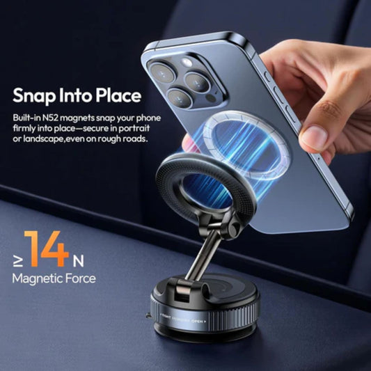 ULANZI SK-25 MagSafe Car Phone Holder Magnetic Suction Mount (Black)