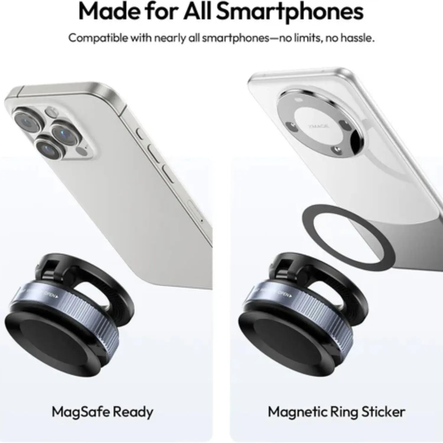 ULANZI SK-25 MagSafe Car Phone Holder Magnetic Suction Mount (Black) Ulanzi