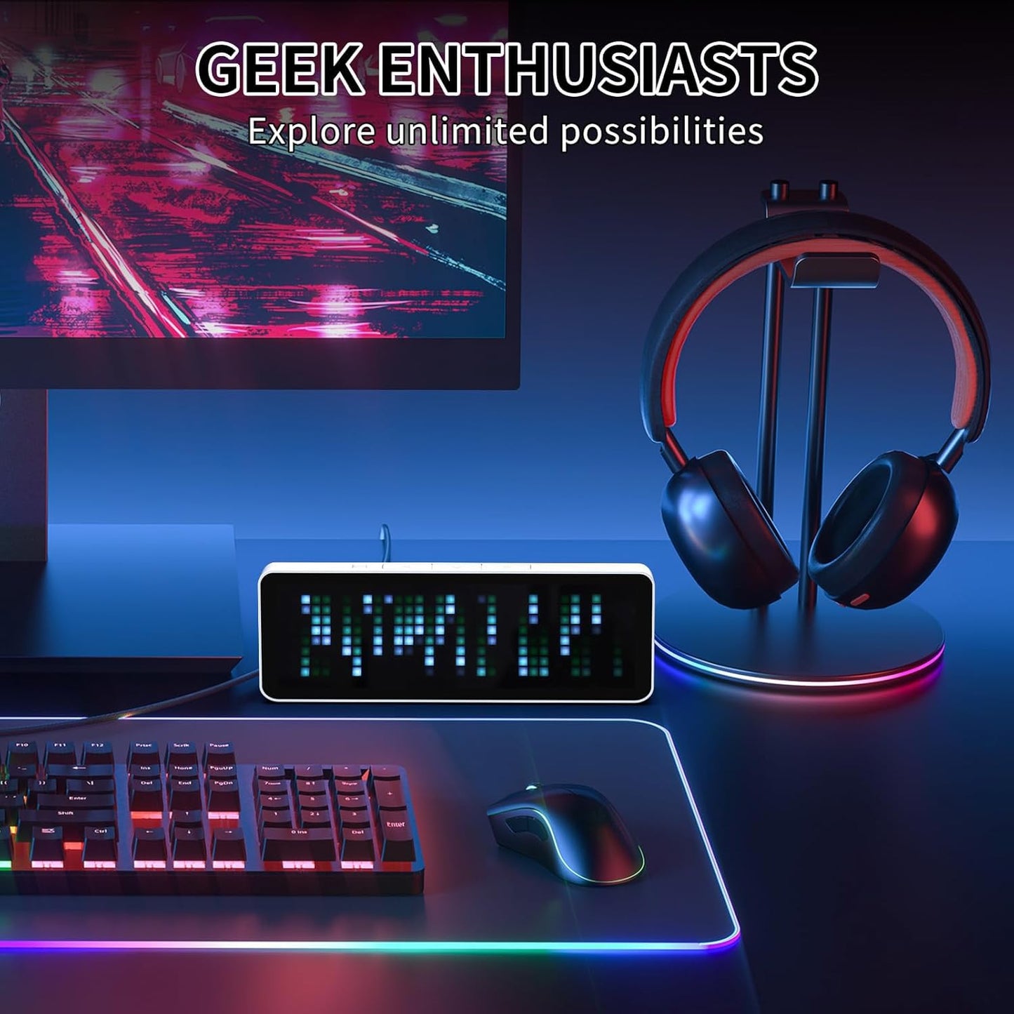 Ulanzi TC001 Smart Pixel Clock Social Media Counter Display