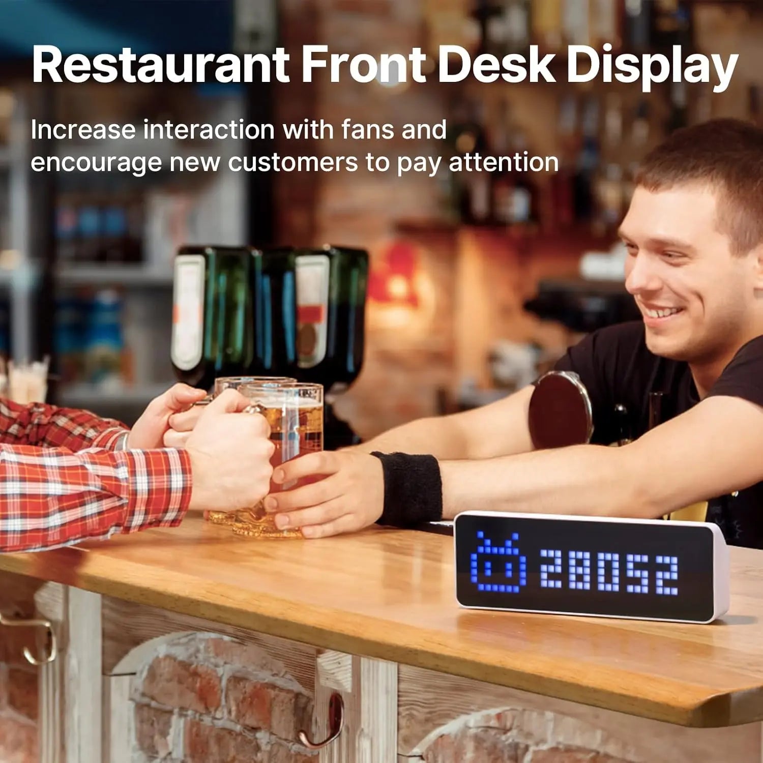 Ulanzi TC001 Smart Pixel Clock Social Media Counter Display Ulanzi
