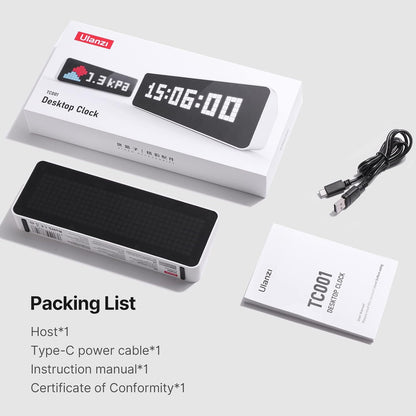 Ulanzi TC001 Smart Pixel Clock Social Media Counter Display