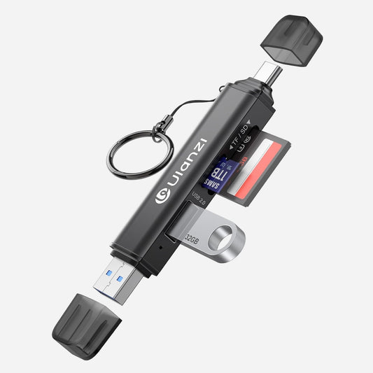 ULANZI CRI1 3-in-1 USB 3.1 Card Reader SD/TF, Dual USB-C/A, 170MB/s