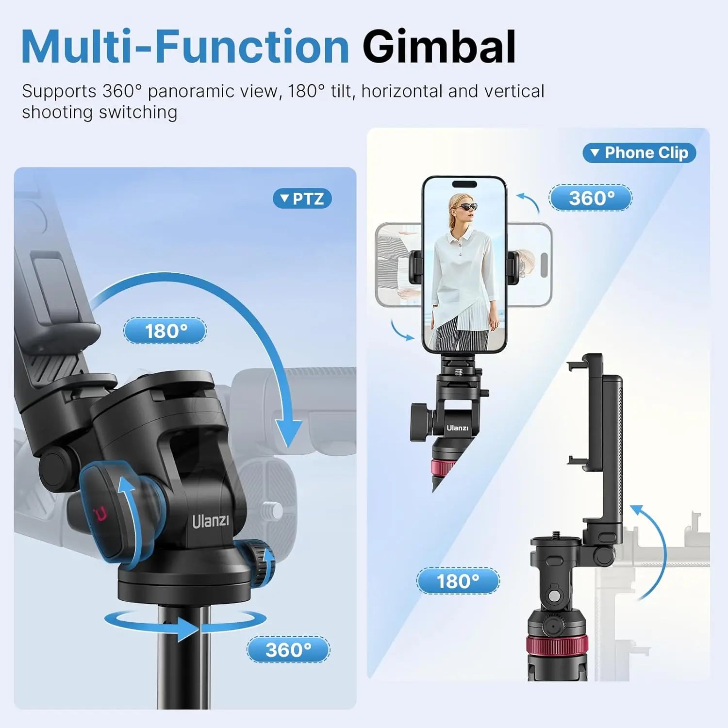 ULANZI MT-78 Extendable Phone Tripod 72.8 inch Ulanzi