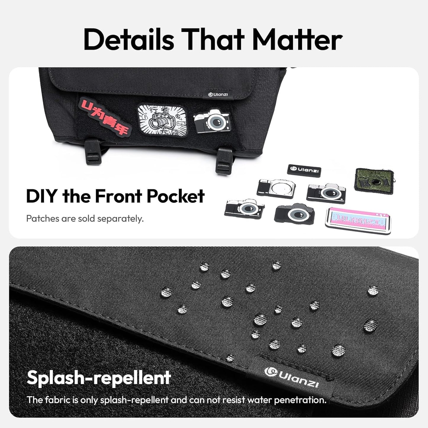 Ulanzi BP11 Crossbody Camera Shoulder Bag 8L Compact Sling for DSLR & Mirrorless Cameras