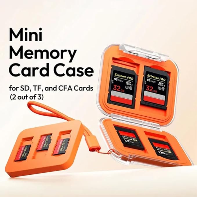 Ulanzi CC01 Mini Memory Card Case (C055) Compact, Splashproof & Impact-Resistant SD Card Holder