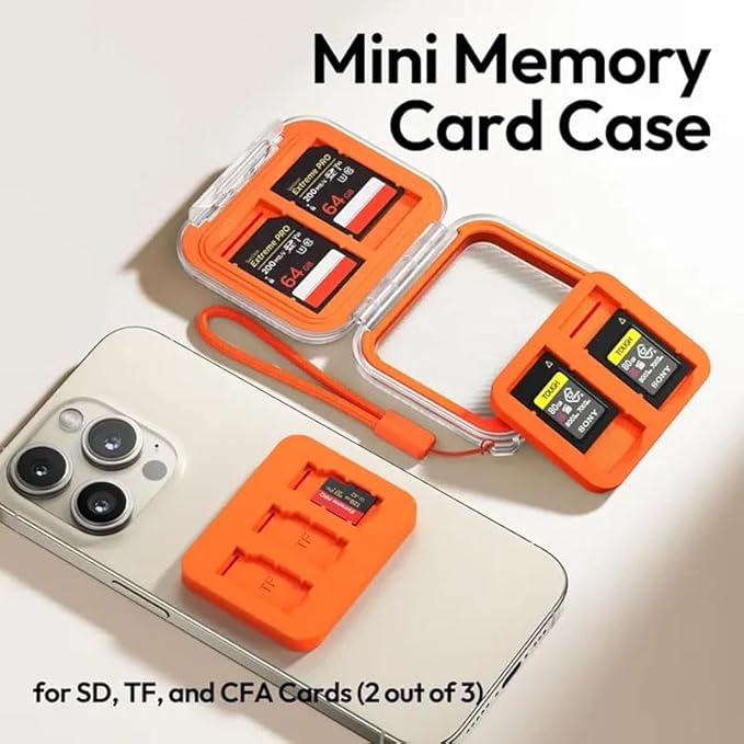 Ulanzi CC01 Mini Memory Card Case (C055) Compact, Splashproof & Impact-Resistant SD Card Holder