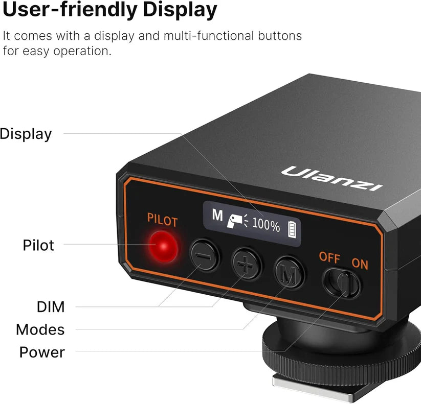 Ulanzi F12 Mini Camera Flash Speedlite GN12