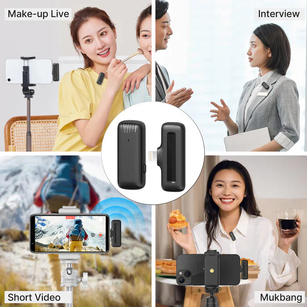 Ulanzi J11 Wireless Lavalier Microphone for iPhone/iPad