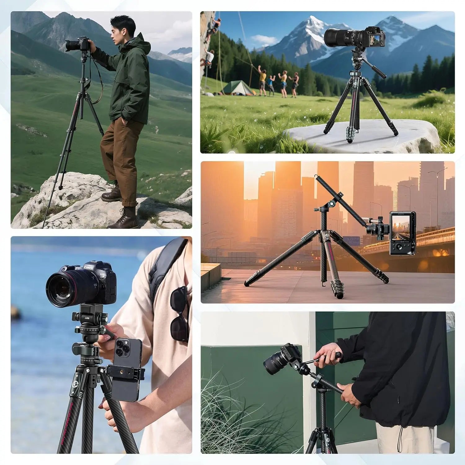 Ulanzi JJ06 GlideGo Carbon Fiber Video Tripod Ulanzi