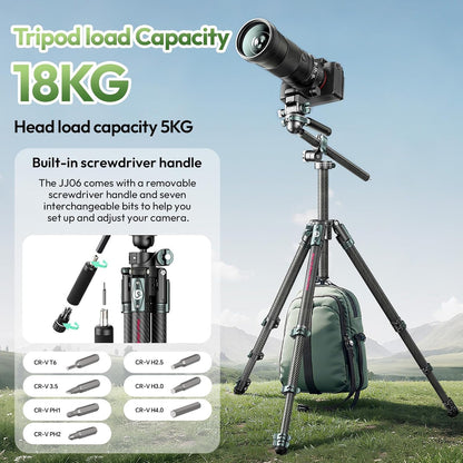 Ulanzi JJ06 GlideGo Carbon Fiber Video Tripod