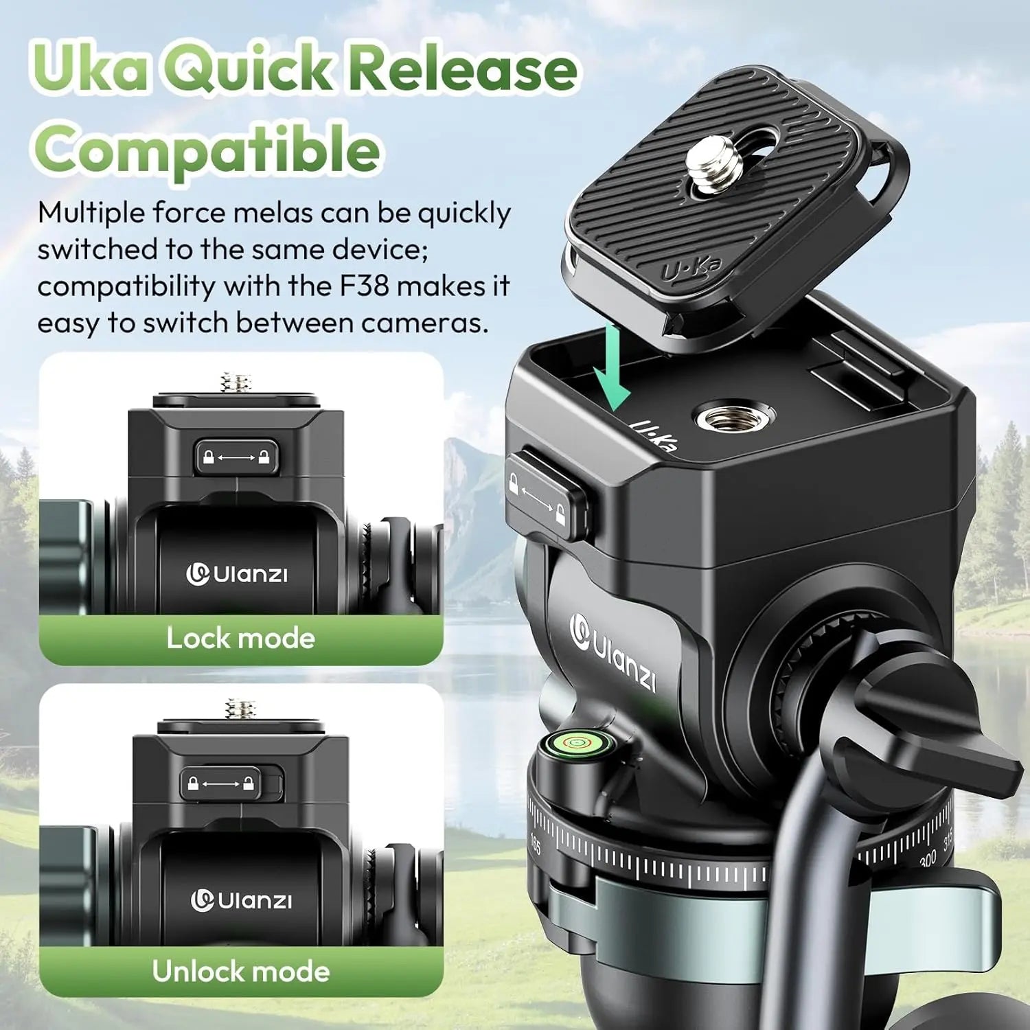 Ulanzi JJ06 GlideGo Carbon Fiber Video Tripod Ulanzi