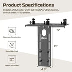 Ulanzi LS16 DSLR Monitor Top Shelf Clamp for VESA Arm & Desk Mounts Ulanzi