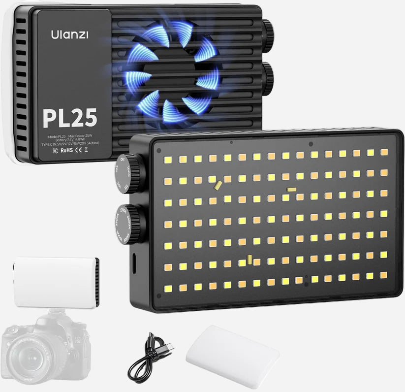 Ulanzi PL25 25W Bi-Color Mini LED Camera Light
