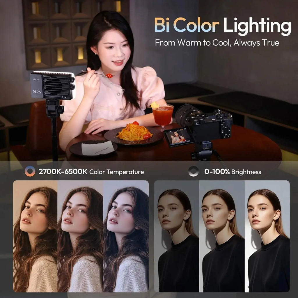 Ulanzi PL25 25W Bi-Color Mini LED Camera Light Ulanzi