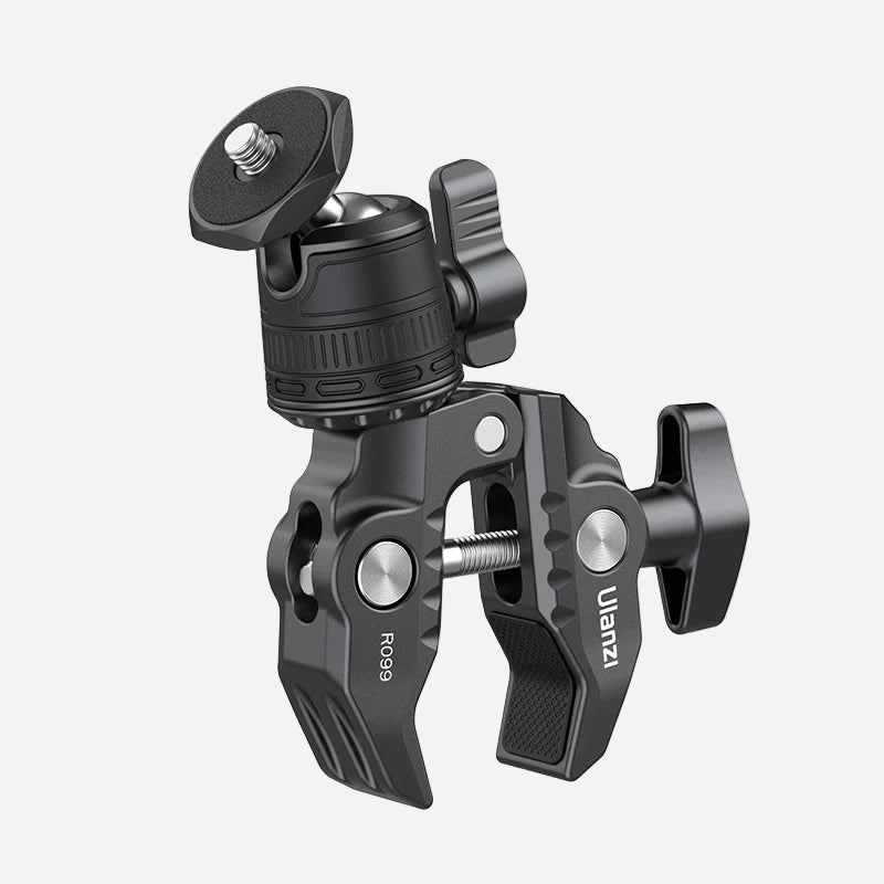 Ulanzi R099 Clamp Mount with 360ÃƒÆ’Ã¢â‚¬Å¡Ãƒâ€šÃ‚Â° Mini Ball Head