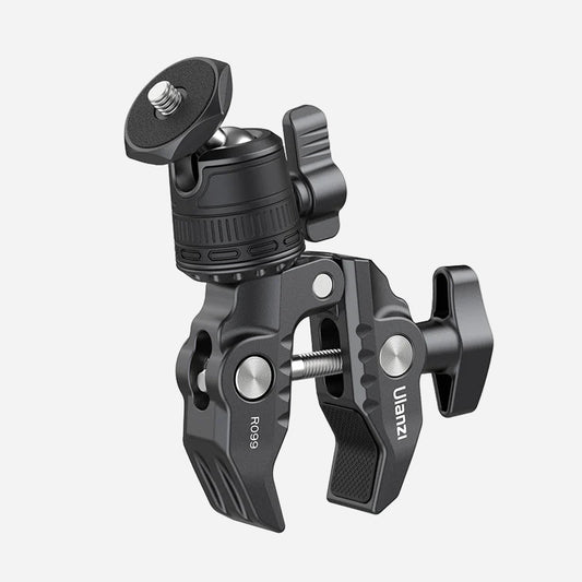 Ulanzi R099 Clamp Mount with 360ÃƒÆ’Ã¢â‚¬Å¡Ãƒâ€šÃ‚Â° Mini Ball Head