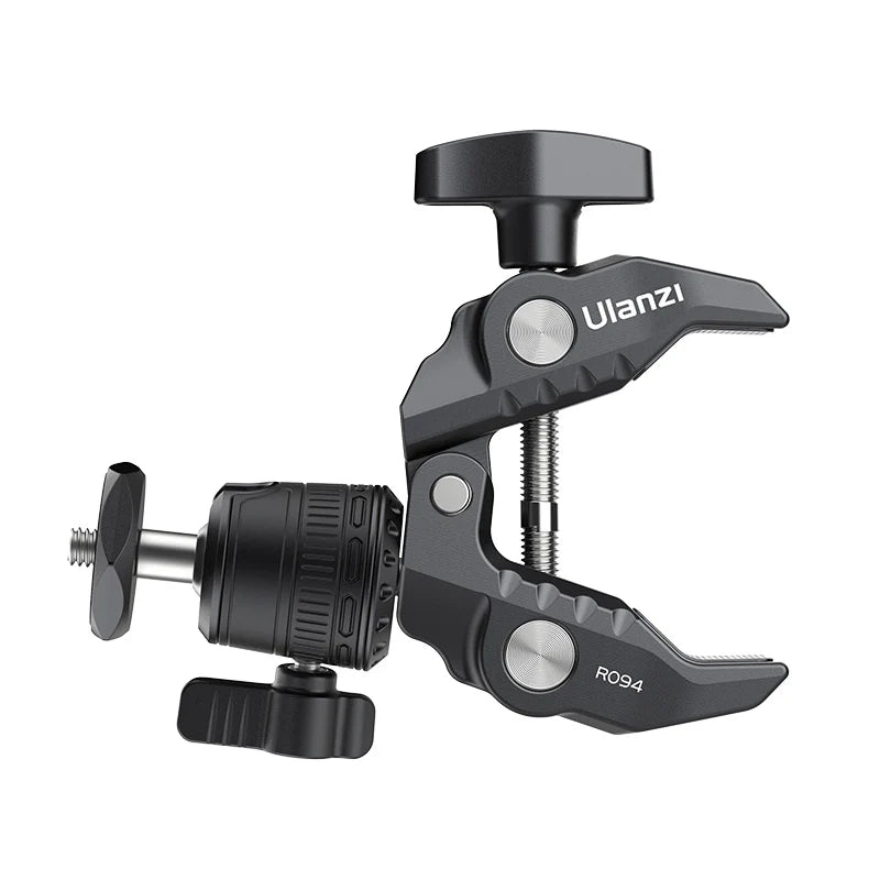 Ulanzi R099 Clamp Mount with 360ÃƒÆ’Ã¢â‚¬Å¡Ãƒâ€šÃ‚Â° Mini Ball Head