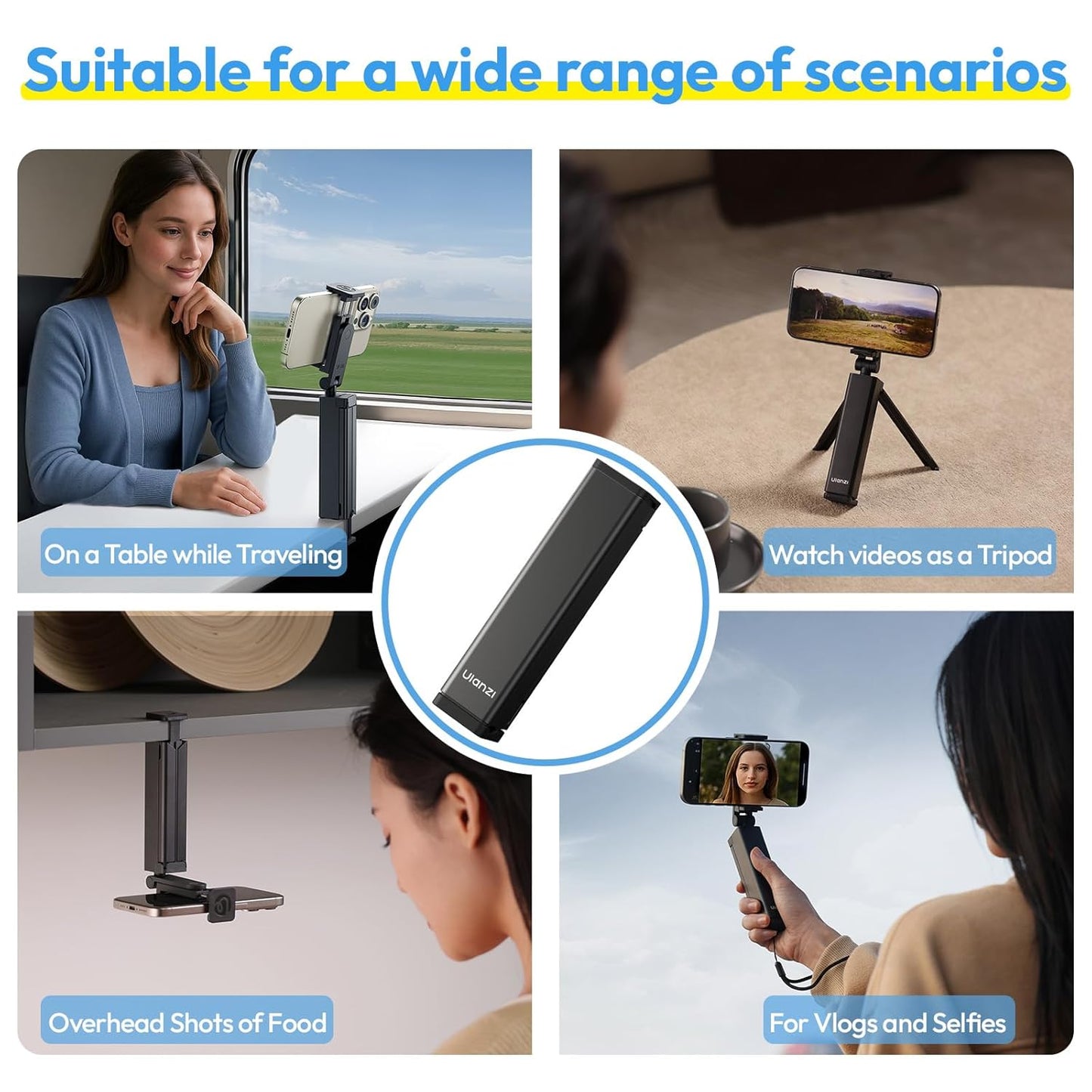 Ulanzi SK-20 Travel Phone Holder with 360 Rotation