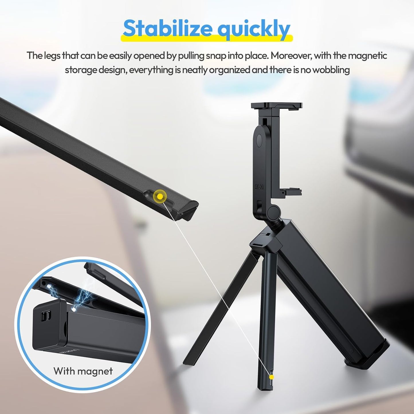 Ulanzi SK-20 Travel Phone Holder with 360 Rotation