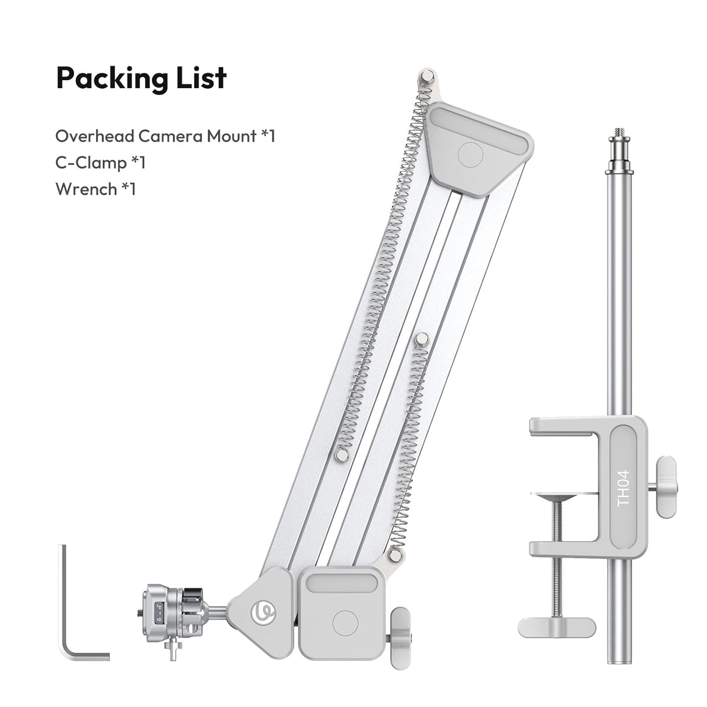 Ulanzi TH04 Overhead Tripod Mount Flexible Boom Arm with 360 Ball Head