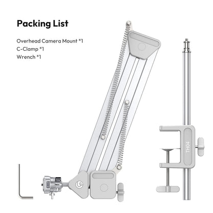 Ulanzi TH04 Overhead Tripod Mount Flexible Boom Arm with 360 Ball Head